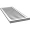 Ekena Millwork Vertical Surface Mount PVC Gable Vent: Functional, w/ 2"W x 2"P Brickmould Sill Frame, 18"W x 42"H GVPVE18X4203SF - alternate 2